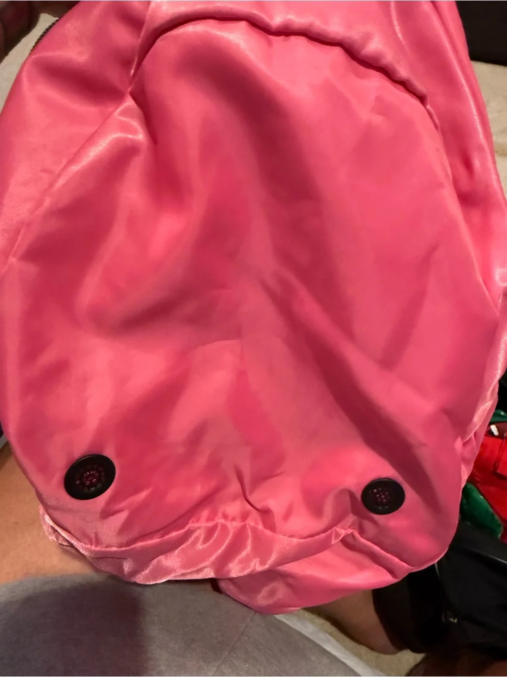 Puma Hot Pink Shoulder Bag with Black Logo many pockets in excellent condition